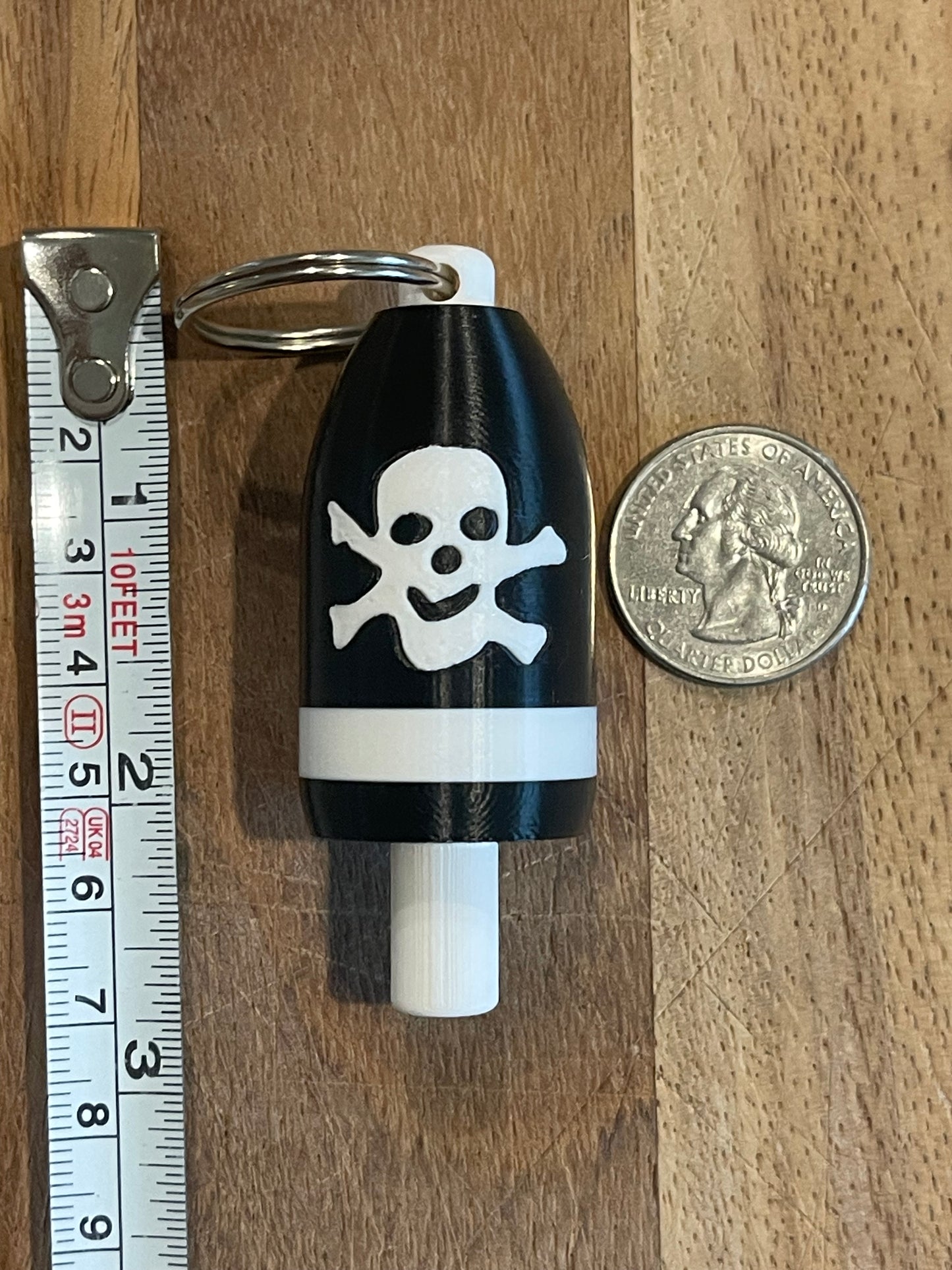 Skull and Crossbones Keychain Buoy (BWSCB)