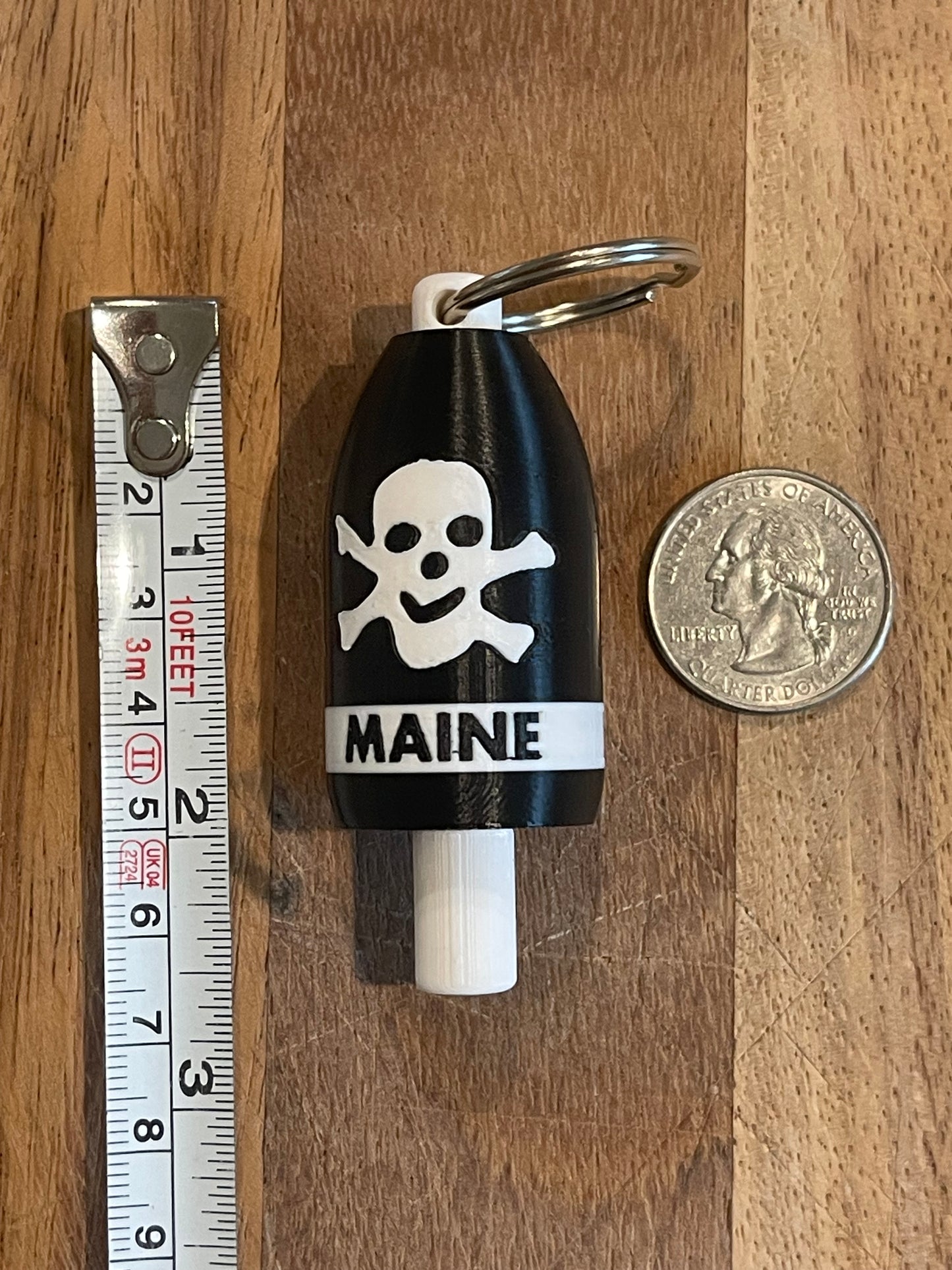 Skull and Crossbones Keychain Buoy (BWSCB)