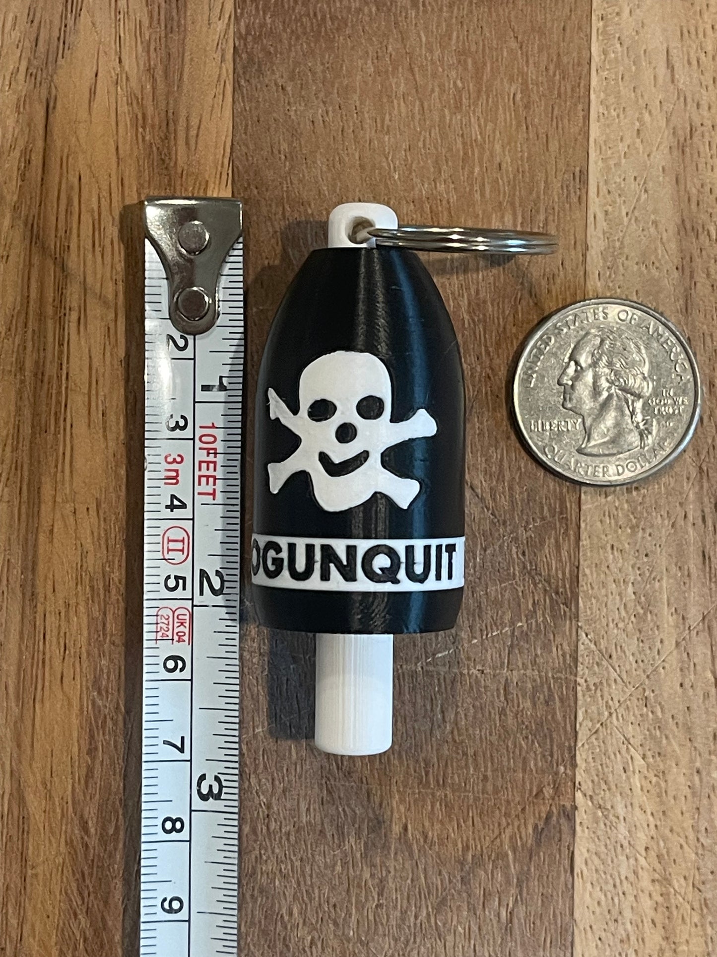 Skull and Crossbones Keychain Buoy (BWSCB)
