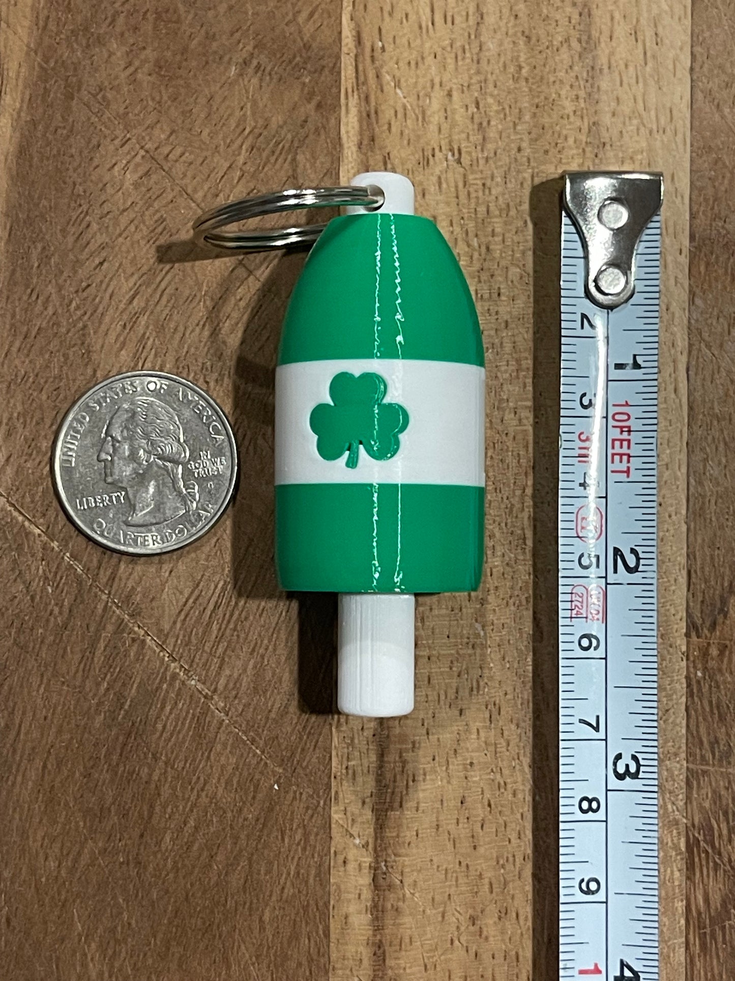 Boston Basketball Keychain Buoy (Green)