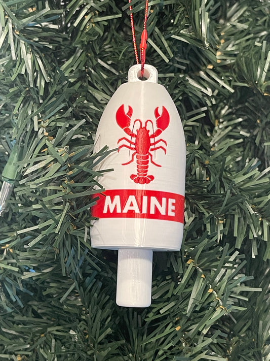 Maine Lobster Buoy Christmas Ornament