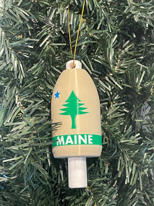 1901 Maine Flag Christmas Ornament