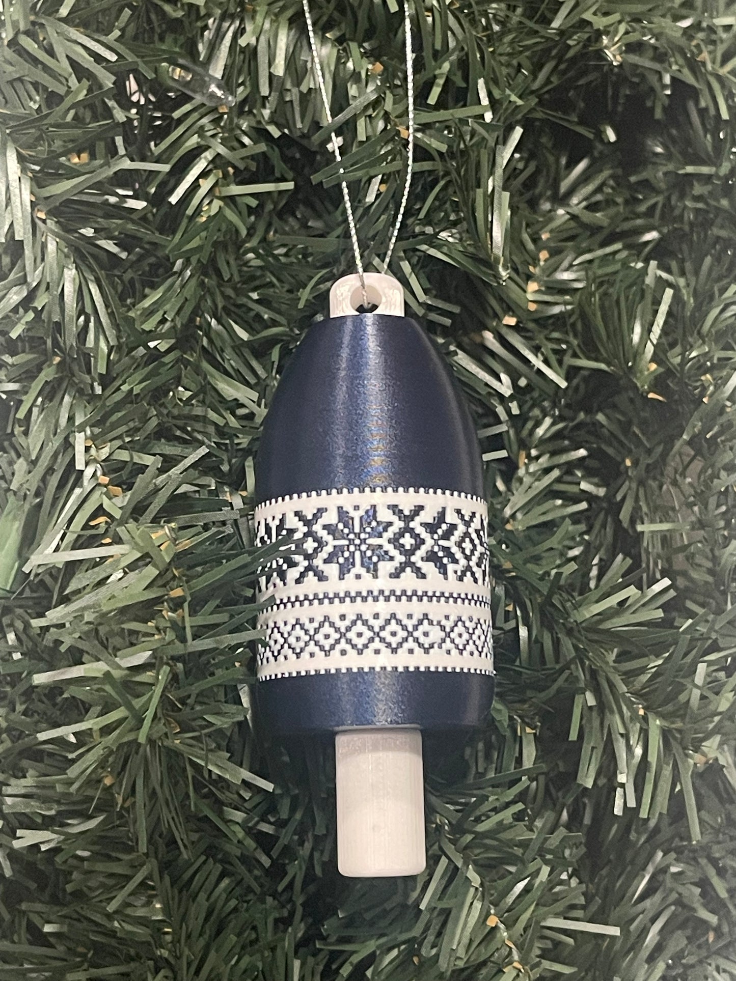 4-Pack Lobster Buoy Christmas Ornament Fair Isle Design