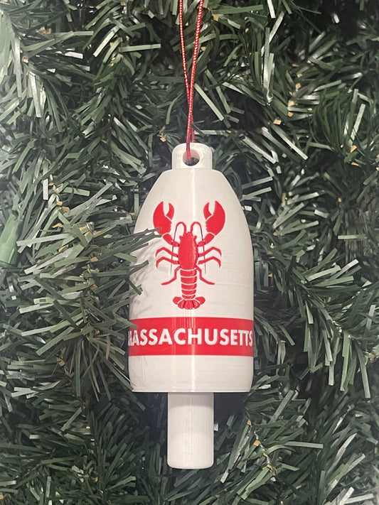 Mass Lobster Buoy Christmas Ornament